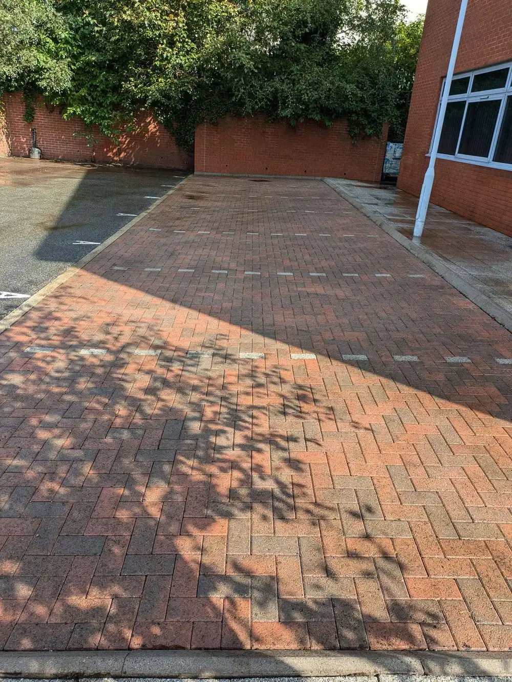 The same office unit exterior after cleaning